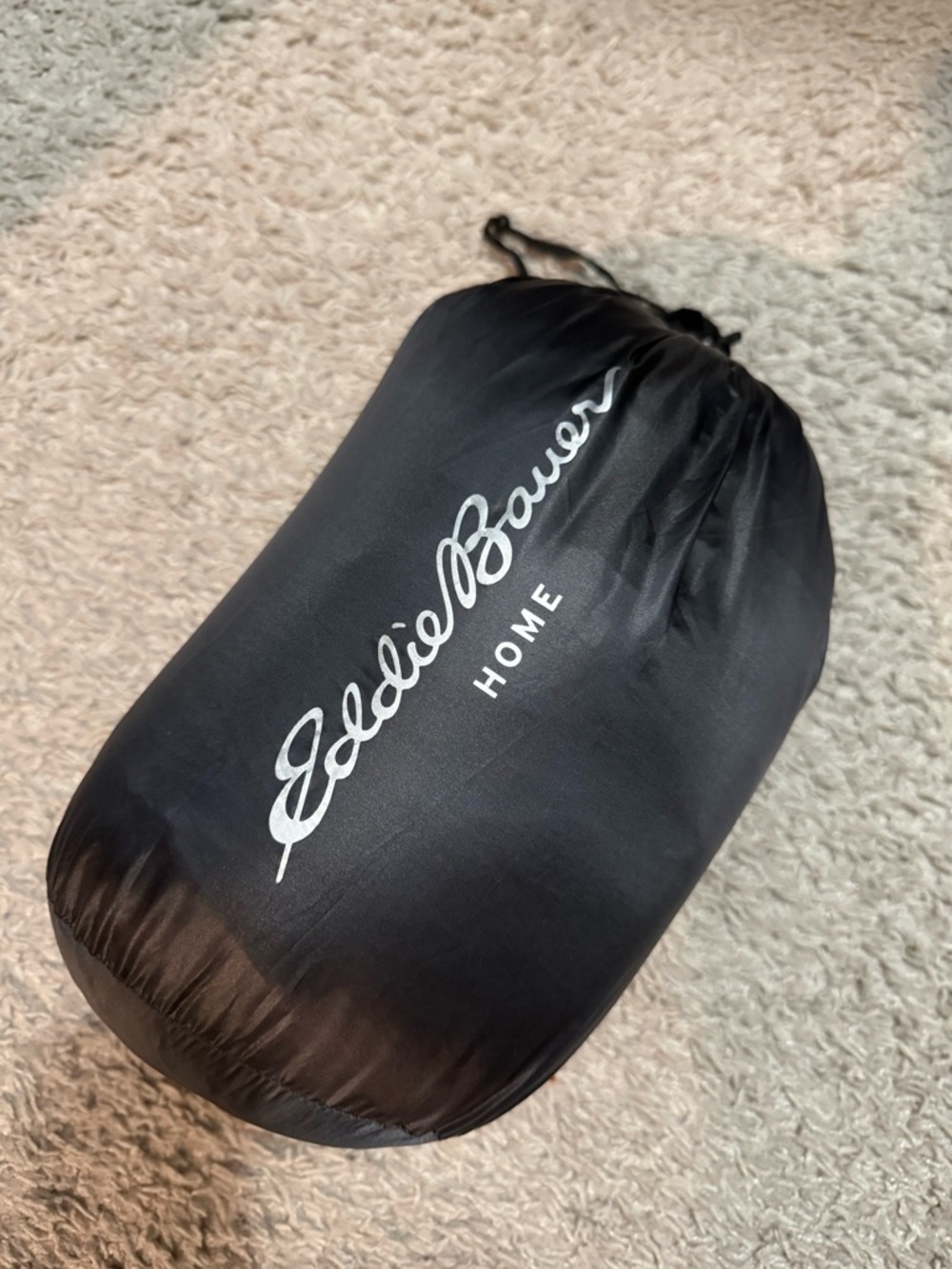 Eddie Bauer Black Packable Throw Blanket
